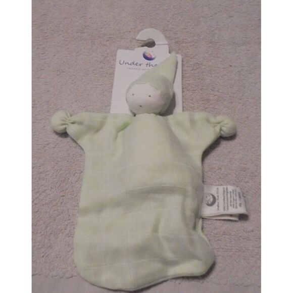 Under the Nile Baby Organic Lovey Buddy Security Blanket Doll Green New - Picture 2 of 3